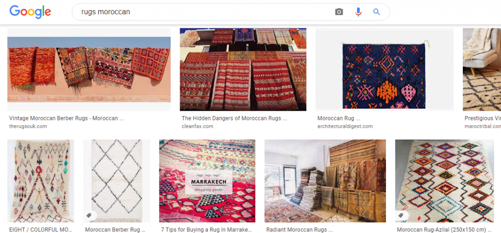 Google Search Moroccan rugs